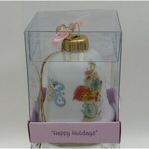 Precious Moments Glass Bell Ornament Brighten-Up Bells 1997 Boxed